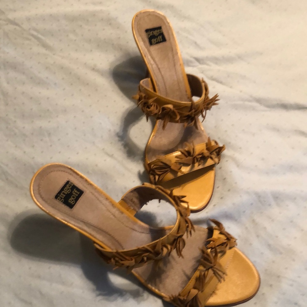 Tan Fringe Women's Sandals